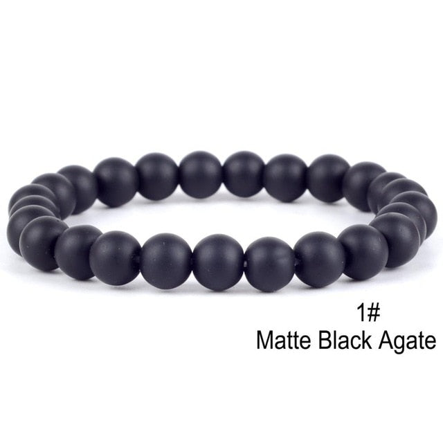 2020 Classic Men Bracelet Chakra Yoga Natural Volcanic Stone Bracelets For Women Jewelry Gifts Pulseira Masculina Erkek Bileklik