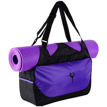 Load image into Gallery viewer, Large Capacity Woman Yoga Mat Bag Fitness Bag Sports Dancing Waterproof Bag Fitness Crossbody One Shoulder Pilates Bag
