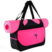 Load image into Gallery viewer, Large Capacity Woman Yoga Mat Bag Fitness Bag Sports Dancing Waterproof Bag Fitness Crossbody One Shoulder Pilates Bag

