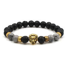 Load image into Gallery viewer, High Quality Charm New Natural Stone Beads Buddha Bracelets Men Silvery Bracelet for Men Women Yoga Meditation Hand Men Jewelry
