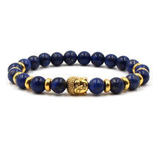 Load image into Gallery viewer, High Quality Charm New Natural Stone Beads Buddha Bracelets Men Silvery Bracelet for Men Women Yoga Meditation Hand Men Jewelry
