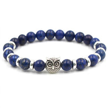 Load image into Gallery viewer, High Quality Charm New Natural Stone Beads Buddha Bracelets Men Silvery Bracelet for Men Women Yoga Meditation Hand Men Jewelry
