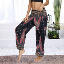 Load image into Gallery viewer, Womens Loose Yoga Pants Floral Print Wide Leg Trousers Long Stretch Pants Loose Palazzo Trousers SweatpantsHarlan Pants
