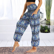 Load image into Gallery viewer, Womens Loose Yoga Pants Floral Print Wide Leg Trousers Long Stretch Pants Loose Palazzo Trousers SweatpantsHarlan Pants
