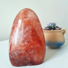 Load image into Gallery viewer, Natural stone red hematoid quartz crystal display home decoration stone color romantic Multi-inclusions Crystal
