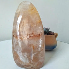 Load image into Gallery viewer, Natural stone red hematoid quartz crystal display home decoration stone color romantic Multi-inclusions Crystal
