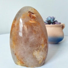 Load image into Gallery viewer, Natural stone red hematoid quartz crystal display home decoration stone color romantic Multi-inclusions Crystal
