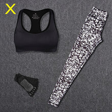 Load image into Gallery viewer, 2 Piece Set Women Yoga Sports Wear Outdoor Running Workout Fitness Top Bra Sports Pants Lady Gym Clothes Suits Free Headband
