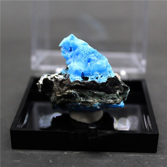 100% natural blue Gibbsite mineral specimen stones and crystals healing crystals quartz gemstones free shipping Free box