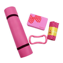 Load image into Gallery viewer, 9 Pieces Yoga Set PVC NBR folding Yoga mat yoga ball resistance band loop leg clip yoga towel yoga  block fitness equipment
