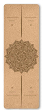 Load image into Gallery viewer, TPE+Cork Non-slip Yoga Mat Fitness Mats Position Line Eco-friendly Natural Cork Yoga Mattress Pilates Mat Exercise Training Mats
