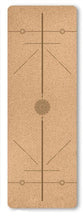 Load image into Gallery viewer, TPE+Cork Non-slip Yoga Mat Fitness Mats Position Line Eco-friendly Natural Cork Yoga Mattress Pilates Mat Exercise Training Mats
