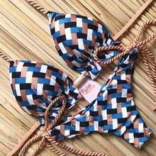 Load image into Gallery viewer, 2020 Popular Womens Beachwear Sexy Bikini Set Hot Stamp Sport Swimwear Push-Up Padded Swimsuit Bodysuit Exquisite Bather Swimwea
