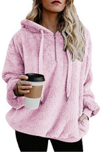 Load image into Gallery viewer, Women Sweater Cotton Sportswear Solid Sports Top With Pocket Loose Warm Workout Running Jacket Women Yoga Top Active Wear XXXL
