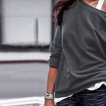 Load image into Gallery viewer, women long sleeve sport Sweater O-neck  sportswear activewear for women loose breathable top shirts spring autumn
