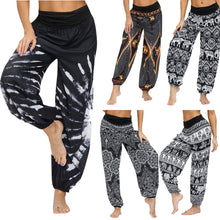 Load image into Gallery viewer, Fashion Loose Harem Pants Women Men Bohemia Casual Print Hippy Long Wide Leg Trousers Summer Hot Sale Baggy Pants 2020
