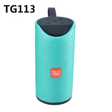 Load image into Gallery viewer, Portable Bluetooth Speaker Wireless Bass Column Waterproof Outdoor USB Speakers Support AUX TF Subwoofer Loudspeaker TG117
