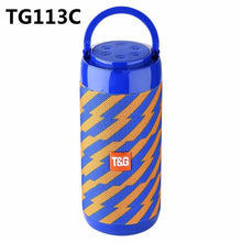 Load image into Gallery viewer, Portable Bluetooth Speaker Wireless Bass Column Waterproof Outdoor USB Speakers Support AUX TF Subwoofer Loudspeaker TG117
