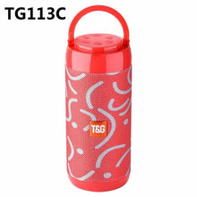 Load image into Gallery viewer, Portable Bluetooth Speaker Wireless Bass Column Waterproof Outdoor USB Speakers Support AUX TF Subwoofer Loudspeaker TG117
