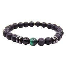 Load image into Gallery viewer, Lava Stone Balance Yoga Bracelet Men Natural Tiger Eye Beads Bracelets for Women Fashion Hematite Diffuser Bracelet Jewelry Gift
