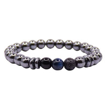 Load image into Gallery viewer, Lava Stone Balance Yoga Bracelet Men Natural Tiger Eye Beads Bracelets for Women Fashion Hematite Diffuser Bracelet Jewelry Gift
