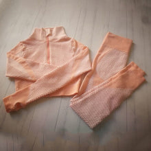 Load image into Gallery viewer, 2020 Yoga Sets Fitness Sports Set Clothing for women Running Gym Tight Leggings High Waist Pants Seamless Bra Top Workout Suits
