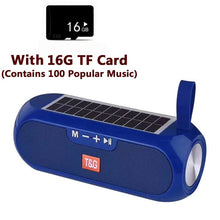 Load image into Gallery viewer, Portable Column WirelessBluetooth bass Speaker Stereo Music Box Solar Power Bank Boombox waterproof USB AUX FM radio super bass
