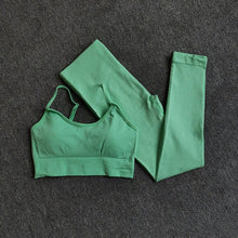 Load image into Gallery viewer, Yoga Set Fitness Clothing Sportswear High Waist Women Gym Leggings Tights Padded Push-up Seamless Sports Bra+Pants Sports Suits
