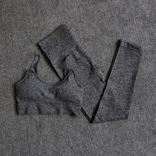 Load image into Gallery viewer, Yoga Set Fitness Clothing Sportswear High Waist Women Gym Leggings Tights Padded Push-up Seamless Sports Bra+Pants Sports Suits
