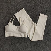 Load image into Gallery viewer, Yoga Set Fitness Clothing Sportswear High Waist Women Gym Leggings Tights Padded Push-up Seamless Sports Bra+Pants Sports Suits
