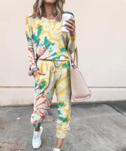 Load image into Gallery viewer, Tracksuit Women Clothes Two Piece Set Long Pant And Tops Tie Dye Lounge Wear Ropa Mujer Autumn Winter Femme 2 Pieces Sweat Suits
