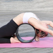 Load image into Gallery viewer, Wood Yoga Wheel Pilates Yoga Circle Massage Wheel Back Bend For Gym Workout Fitness Bodybuilding Tool
