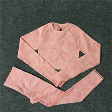 Load image into Gallery viewer, 2PCS/Set Camouflage Yoga Set Women Seamless Fitness Yoga Bra Sports Bra High Waist GYM Camo leggings Pants Fitness Suits Workout
