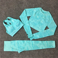Load image into Gallery viewer, 2PCS/Set Camouflage Yoga Set Women Seamless Fitness Yoga Bra Sports Bra High Waist GYM Camo leggings Pants Fitness Suits Workout
