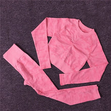 Load image into Gallery viewer, 2PCS/Set Camouflage Yoga Set Women Seamless Fitness Yoga Bra Sports Bra High Waist GYM Camo leggings Pants Fitness Suits Workout
