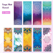 Load image into Gallery viewer, Fitness Yoga Mat Microfiber Print Pattern Foldable Portable Pilates Yoga Towel Soft Anti-slip Indoor Outdoor Sports Mat
