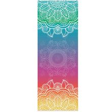Load image into Gallery viewer, Fitness Yoga Mat Microfiber Print Pattern Foldable Portable Pilates Yoga Towel Soft Anti-slip Indoor Outdoor Sports Mat

