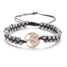 Load image into Gallery viewer, Natural Stone Tree Of Life Charm Bracelets For Women Handmade Beads String Braided Bracelet Yoga Bracelets Jewelry Dropshipping
