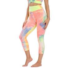Load image into Gallery viewer, SVOKOR Printied Women Leggings Gym Exercise Fitness Leggings Push Up High Waist Workout Pants Female Tie-dye
