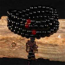 Load image into Gallery viewer, Charm Multilayer 108 Wood Beads OM Bracelet Tibetan Buddhist Mala Buddha Charm Rosary Bracelet Yoga Wooden For Women Men Jewelry
