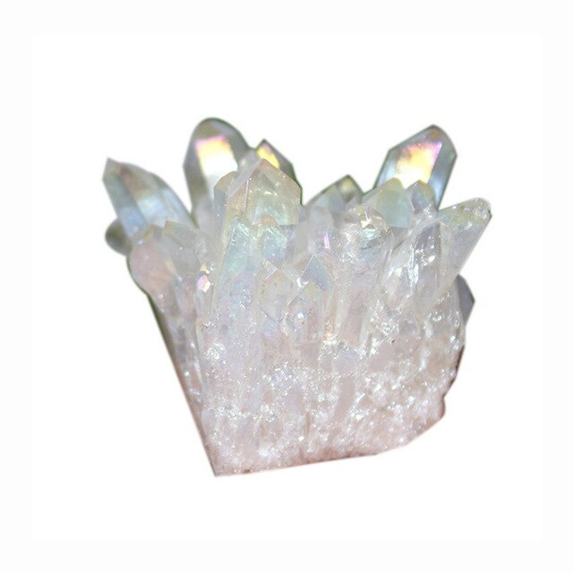 70-130g Natural Crystal Cluster Stone White Aura Angel Quartz Cluster Healing Stones Mineral Specimen Home Decor