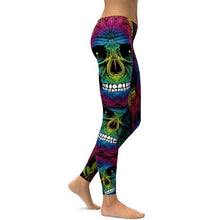 Load image into Gallery viewer, Skull Printting Leggings Women 2020 High Waist Scull Leggings Female Skinny Workout Pants Legging
