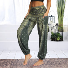 Load image into Gallery viewer, Womens Loose Yoga Pants Floral Print Wide Leg Trousers Long Stretch Pants Loose Palazzo Trousers SweatpantsHarlan Pants
