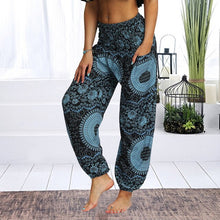 Load image into Gallery viewer, Womens Loose Yoga Pants Floral Print Wide Leg Trousers Long Stretch Pants Loose Palazzo Trousers SweatpantsHarlan Pants
