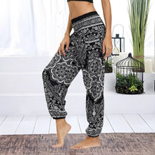 Load image into Gallery viewer, Womens Loose Yoga Pants Floral Print Wide Leg Trousers Long Stretch Pants Loose Palazzo Trousers SweatpantsHarlan Pants
