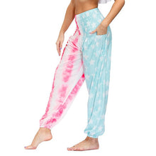 Load image into Gallery viewer, Womens Loose Yoga Pants Floral Print Wide Leg Trousers Long Stretch Pants Loose Palazzo Trousers SweatpantsHarlan Pants

