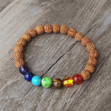Load image into Gallery viewer, showboho Seven Chakra Beaded Bracelet Yoga Prayer Movement Holiday Gift
