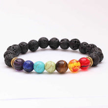 Load image into Gallery viewer, showboho Seven Chakra Beaded Bracelet Yoga Prayer Movement Holiday Gift

