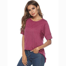 Load image into Gallery viewer, Solid Sports Shirt Women Gym Sweater Female Shirt For Yoga Jacket Large Size XXL Breathable Loose Sports Workout Active Wear
