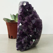 Load image into Gallery viewer, High quality Uruguay stone amethyst geode crystal quartz cluster home decor display amethyste pierre naturelle
